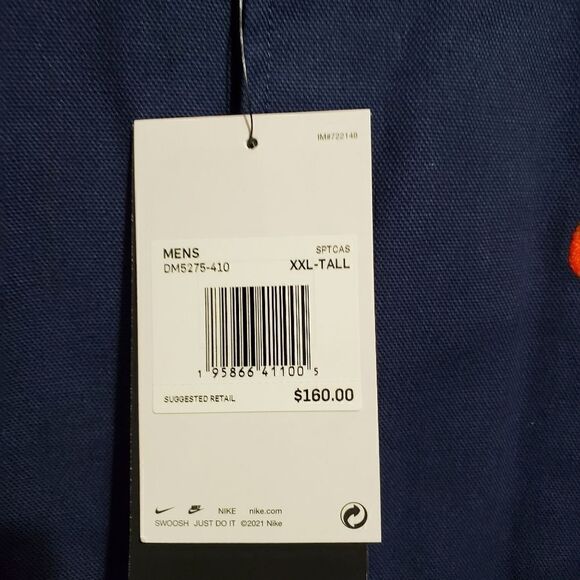 Mens Nike Sz 2XL-T Snap Front Therma Fit Jacket Dark Blue DM5275-410 NWT - Picture 5 of 11